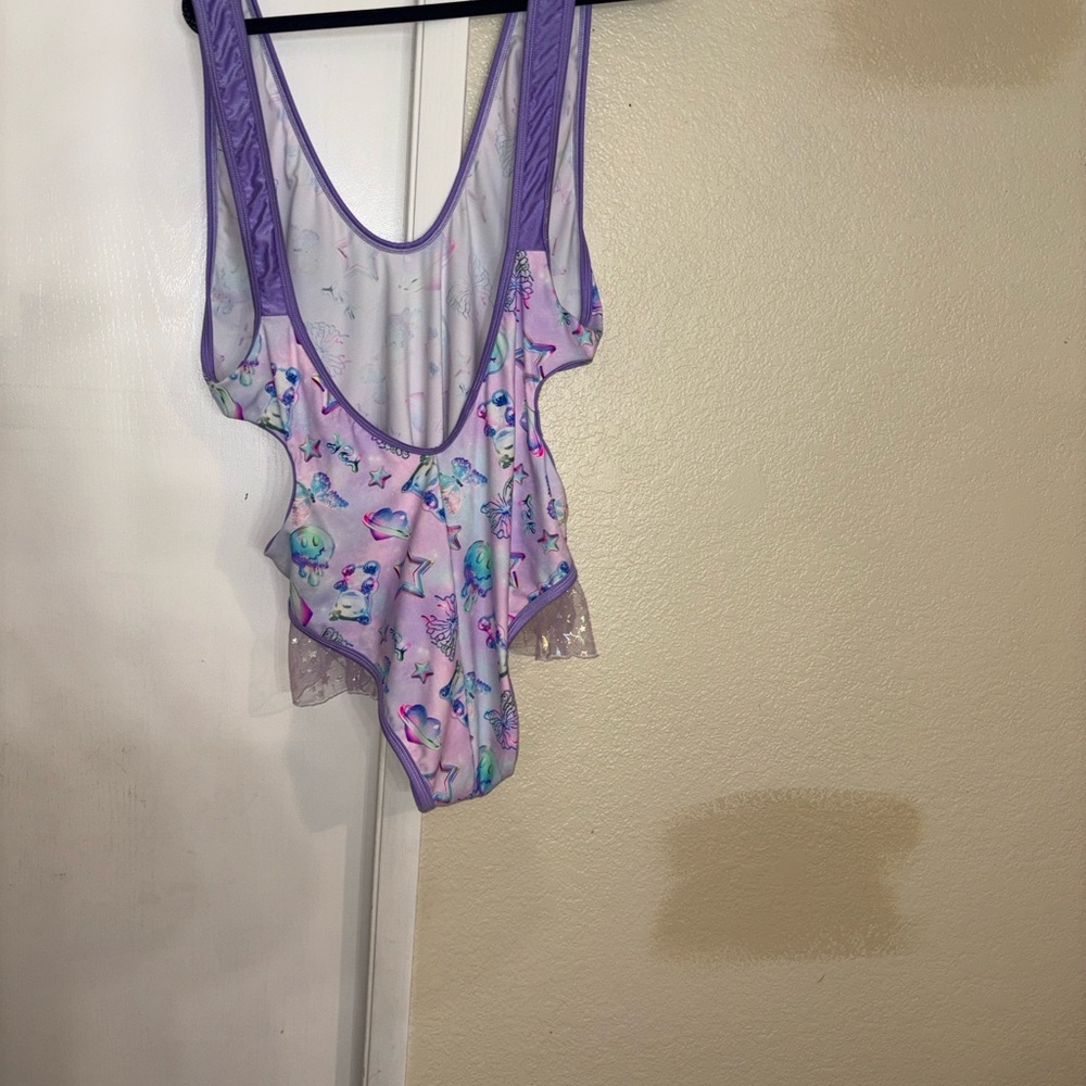 # Purple Mermaid Print Swimsuit/bodysuit - Picture 2 of 5